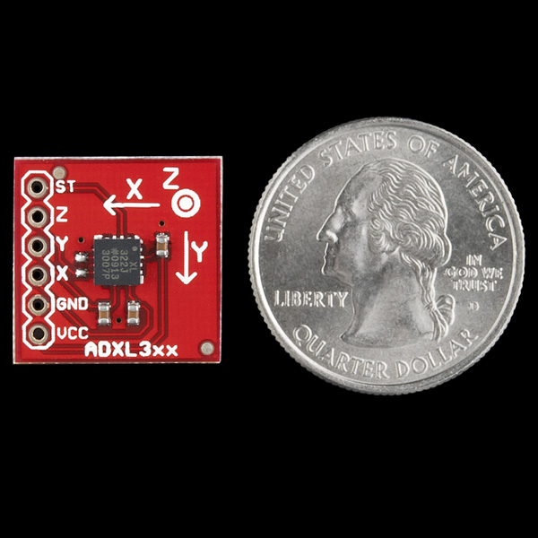 Dual Axis Accelerometer Breakout Board - ADXL322 +/-2g