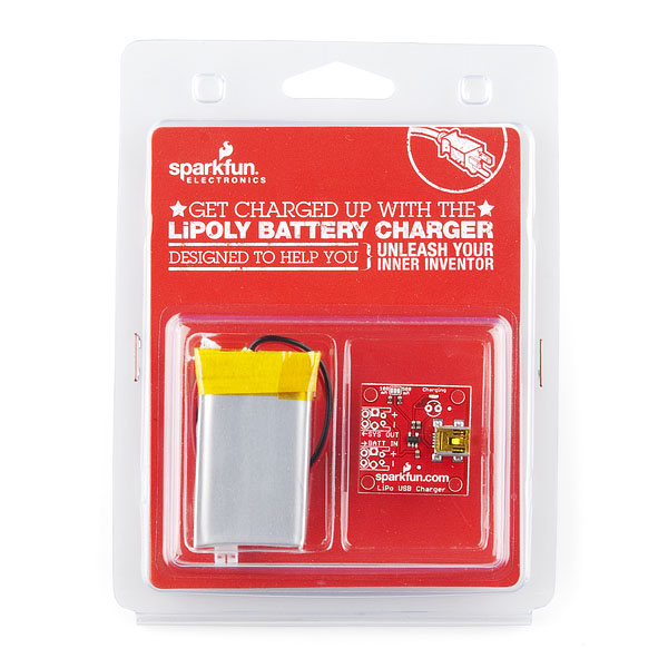 Lithium Polymer USB Charger and Battery - Retail