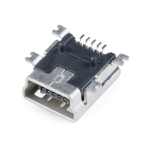 2 pcs solder connector female SMD Socket uxcell 2x connecteur à souder USB mini B 