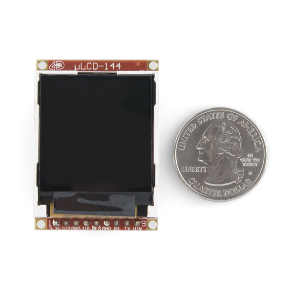 Serial Miniature LCD Module - 1.44" (uLCD-144GFX)