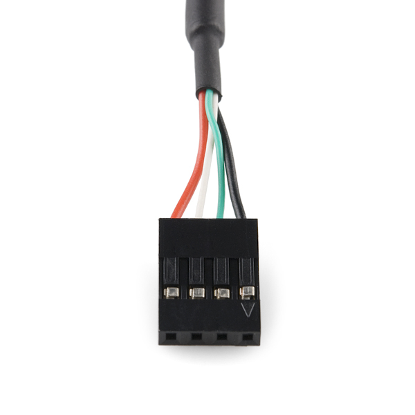 Panel Mount USB to 4-pin Female Header Cable - 6'