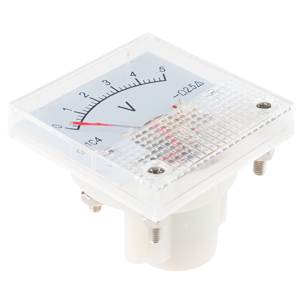 uxcell Rectangle Plastic Analog Voltmeter Voltage Meter DC 0-5V 