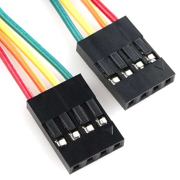 Jumper Wire - 0.1", 4-pin, 12"