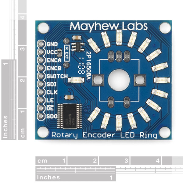 Rotary Encoder LED Ring Breakout Board - Blue