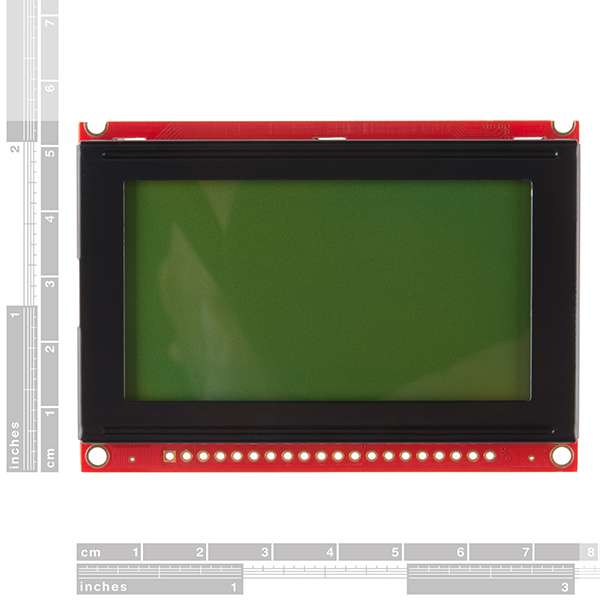 12864 Graphics LCD Display Module 128x64 Dots STN Black On Y/green Backlight 