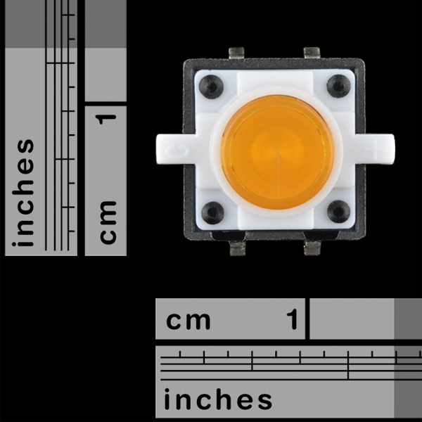 LED Tactile Button - Orange