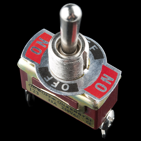 Toggle Switch - Momentary (On-Off-On)