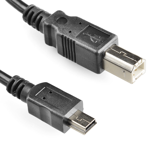 USB Cable B to Mini-B - Foot - SparkFun Electronics