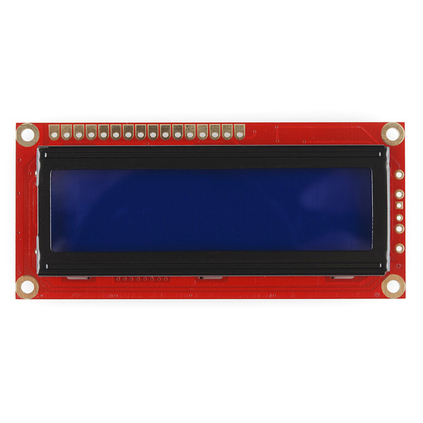 Basic 16x2 Character LCD - Yellow on Blue 5V