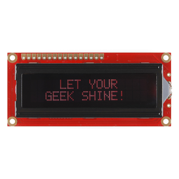 Basic 16x2 Character LCD - Red on Black 5V