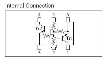 Transistor Array - NPN/PNP (IMD2AT108) - 5pcs
