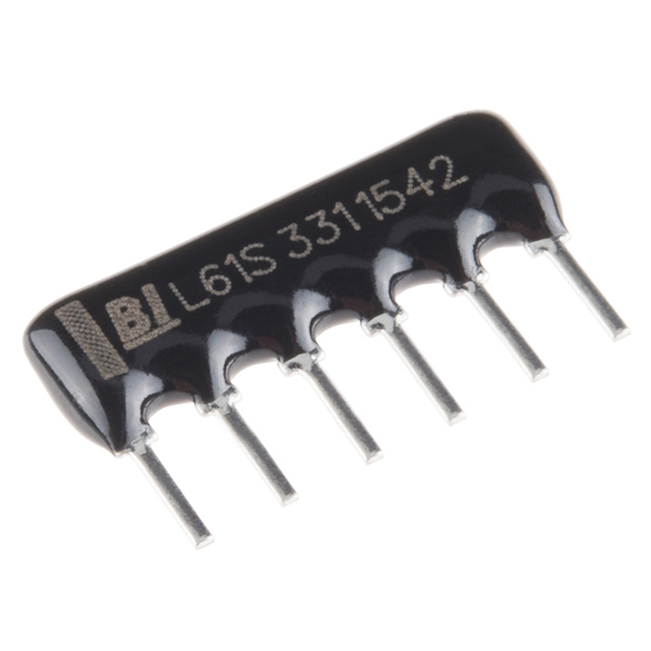 Pack of 100 4606X-101-474LF Resistor Networks Arrays 6pins 470Kohms Bussed 