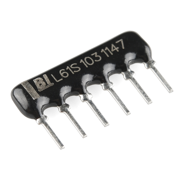 1/8W 5/6/7/9 Pin DIP Network Array Resistor ±5% Range 100Ω/Ohm to 100KΩ/Ohm 