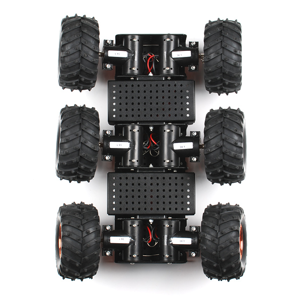 6WD Search & Rescue Smart Car Chassis Shock Off-road Climb for Raspberry Pi car 