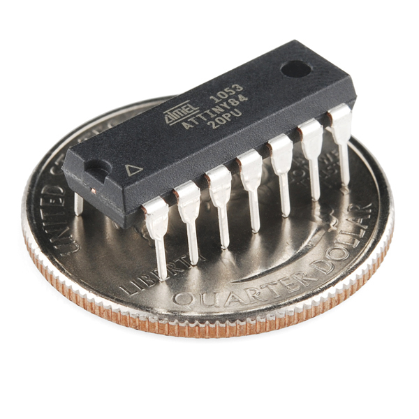 Microcontroller AVR ATTINY 84 A mit/ohne DIP14 Sockel/Socket Mikrocontroller