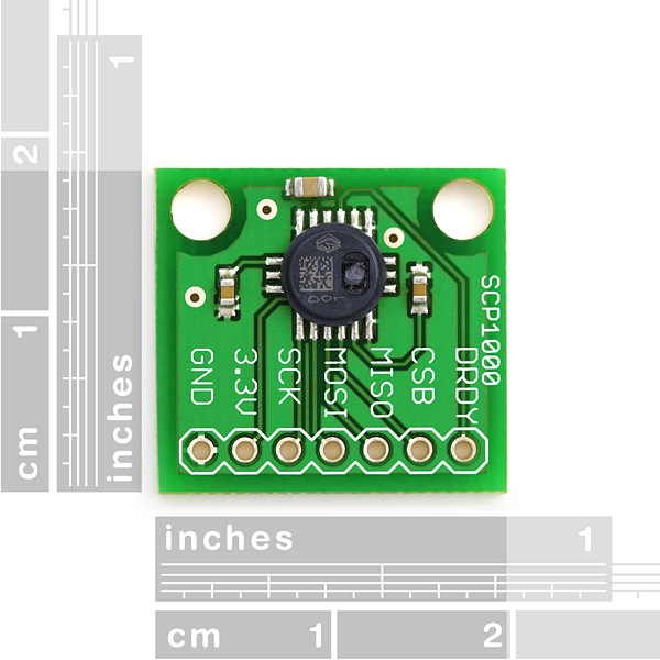 MEMs Barometric Pressure Sensor - SCP1000 Breakout - SEN-08161 - SparkFun  Electronics