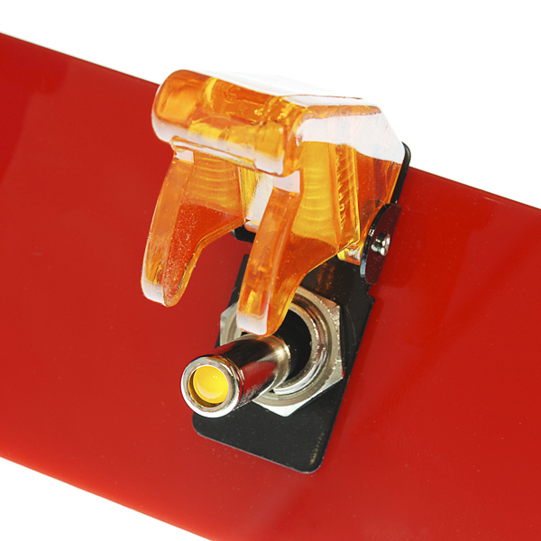 Toggle Switch and Cover - Illuminated (Orange)