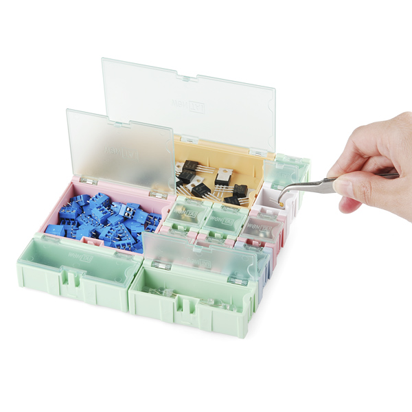 Modular Plastic Storage Box - Small (10 pack)