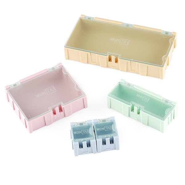 Modular Plastic Storage Organizer Snap Box Medium 