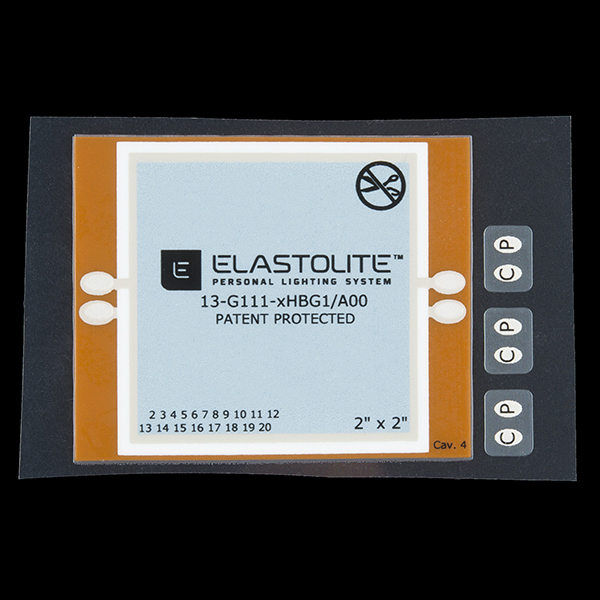 ELastoLite Panel - 2x2 inches - Orange