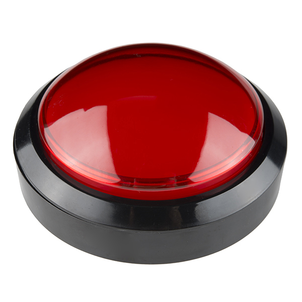 Big Dome Pushbutton - Red (Economy)