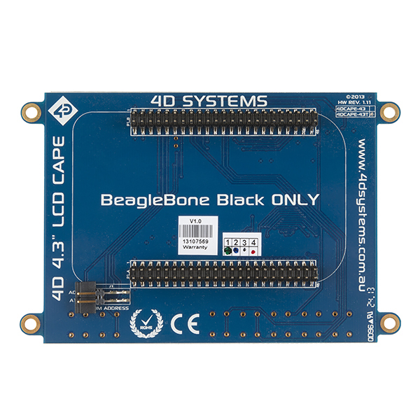 BeagleBone Black Cape - LCD (4.3")