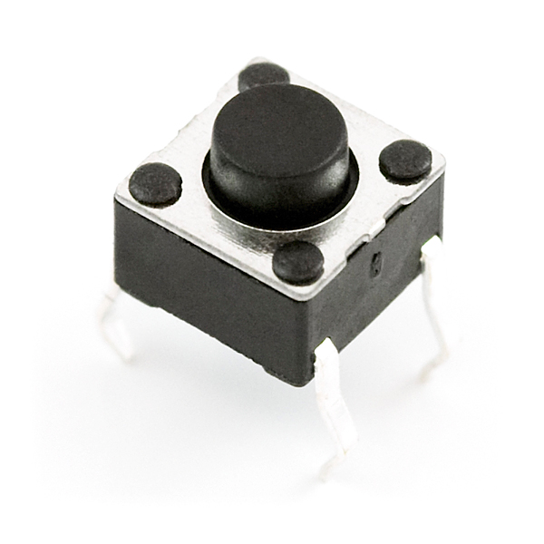 Push to Make n/o momentary Switch button Square  black 