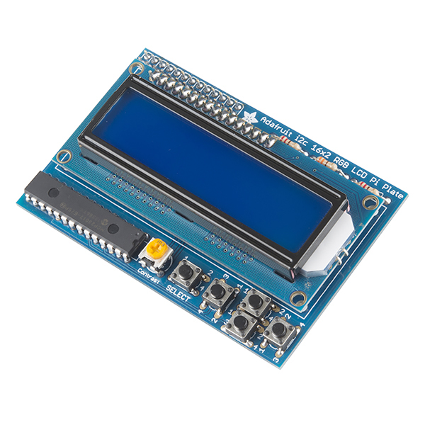 LCD Keypad Kit for Raspberry Pi - 16x2 (Blue and White)
