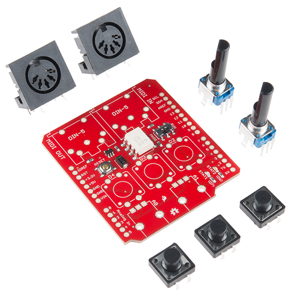 pint ekskrementer Krage SparkFun MIDI Shield - DEV-12898 - SparkFun Electronics