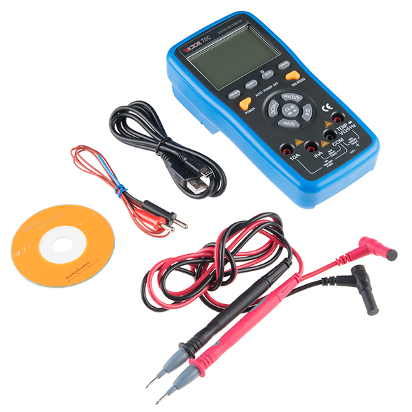 SH-CHEN Digital Multimeter 210K 3.5 TFT LCD DCV Accuracy 0.01% RS232 USB Port AT188 Electrical Multimeters Tools 