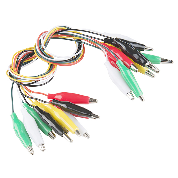 Details about   10X Double-ended Electric Alligator Clip Test Lead Crocodile Clip Jumper Cable_ 