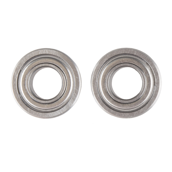 Unground Flanged Full Complement Ball Bearing 3/8"x1 1/8"x1/2" inch Heavy Duty 