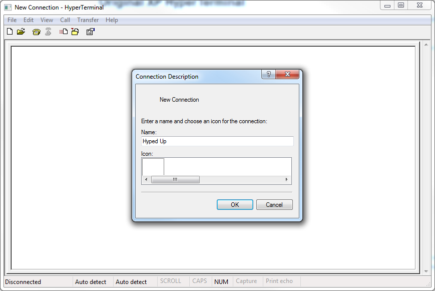 hyperterminal windows 10 connect console switch