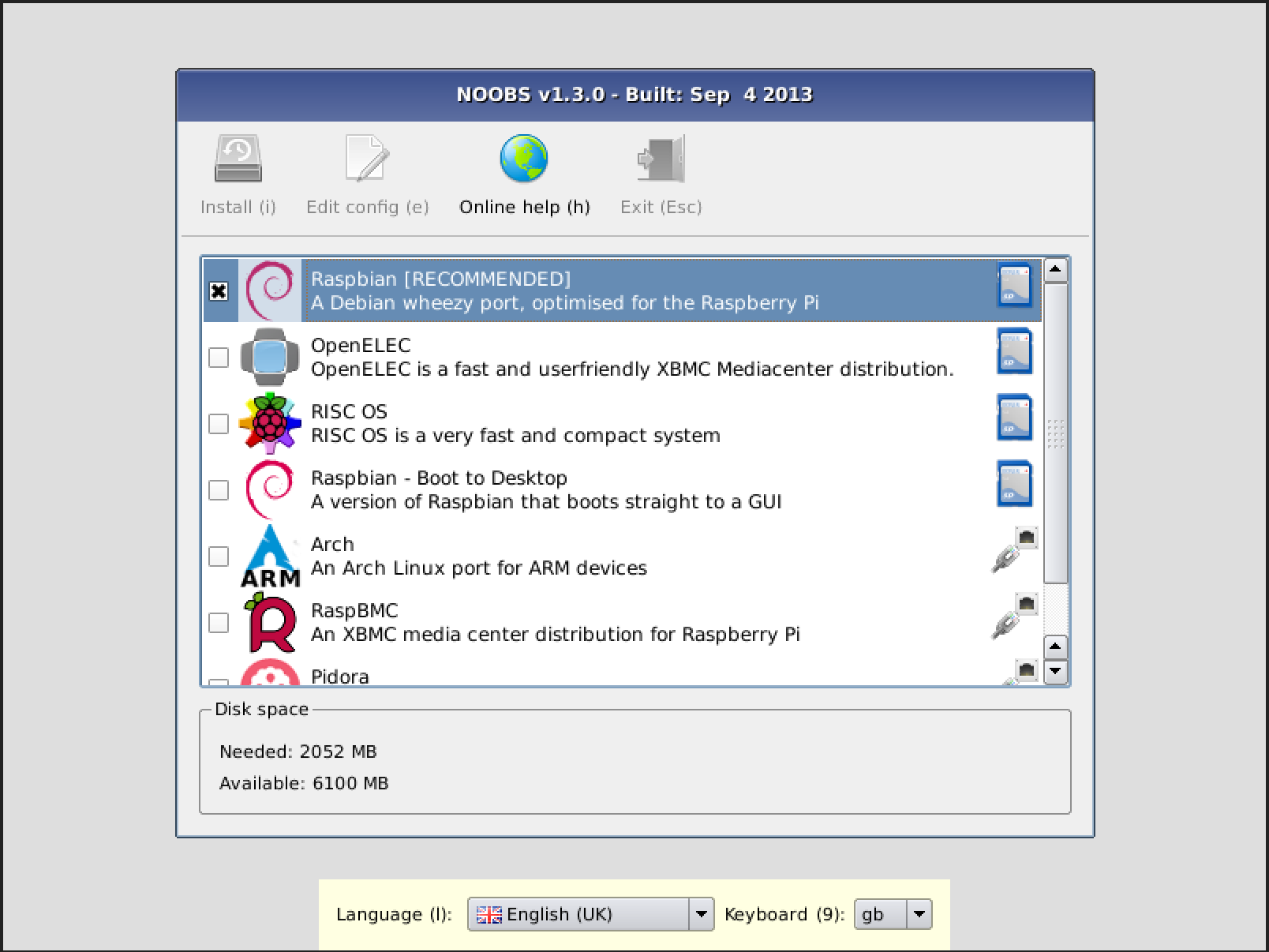 Install OS on Raspberry Pi using New Out of Box Software (NOOBS)