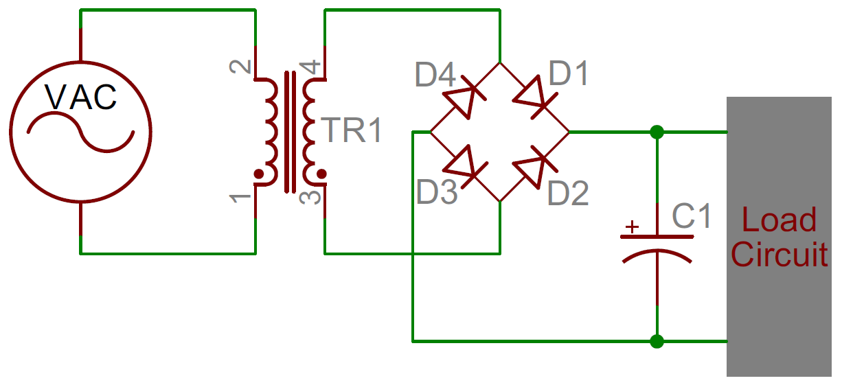 simple circuit with capacitor