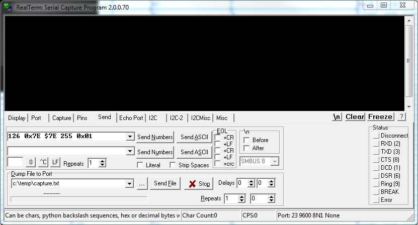 How to write numbers in ascii