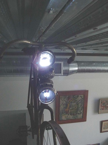 Bike with LED light