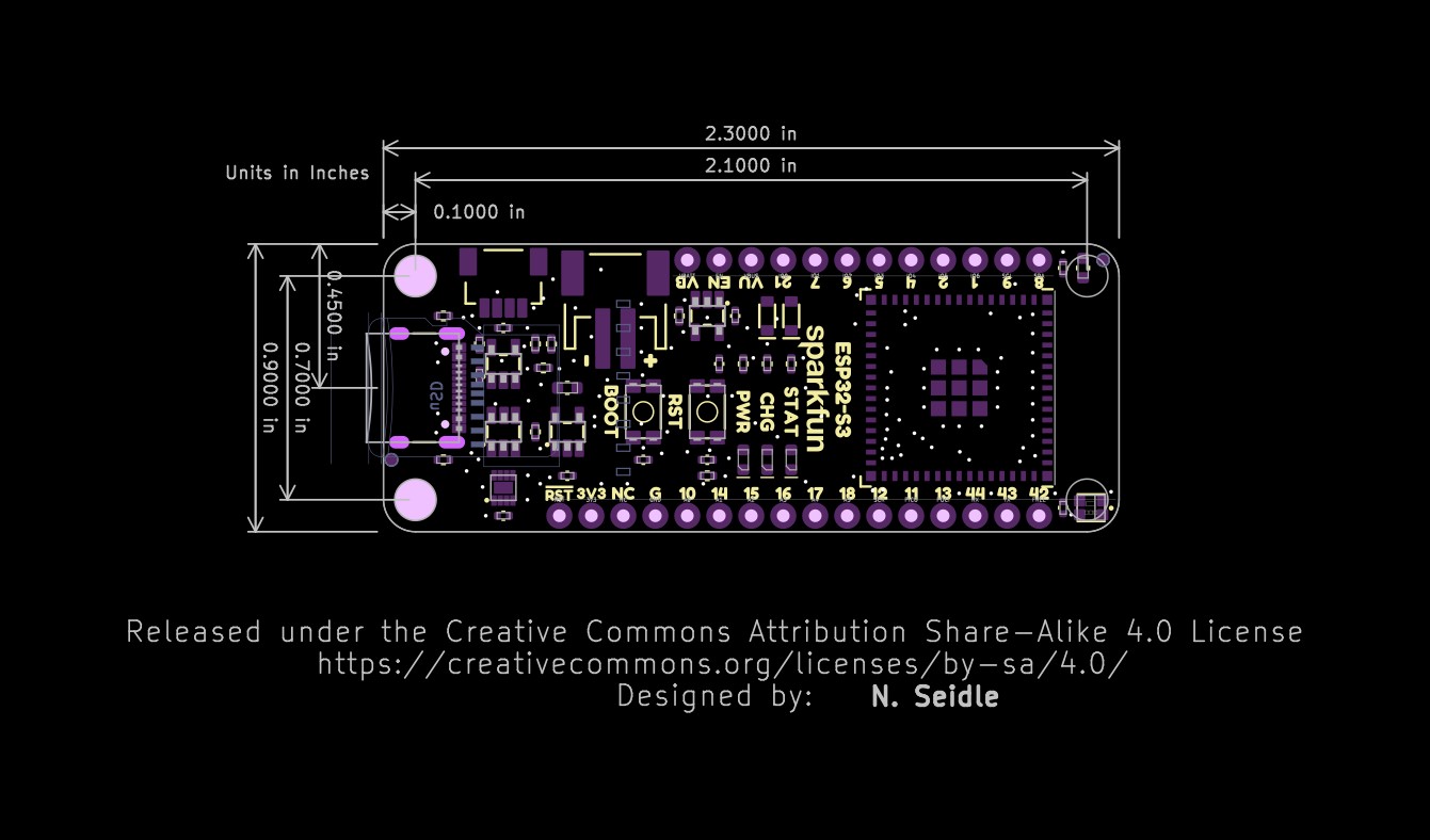 WRL 24408 SparkFun Thing Plus ESP32 S3 