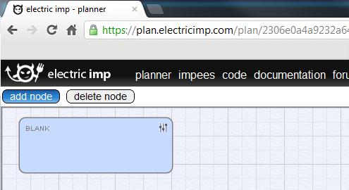 Planner with blank imp