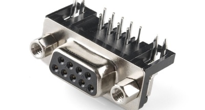 Female board-mount DE9 connector