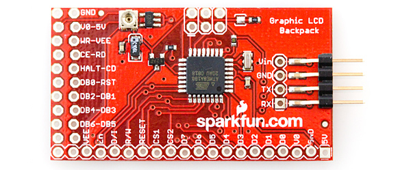 Suppose lonely Sea slug Serial Graphic LCD Hookup - SparkFun Learn