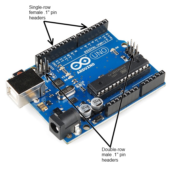 .1" pin header connector examples