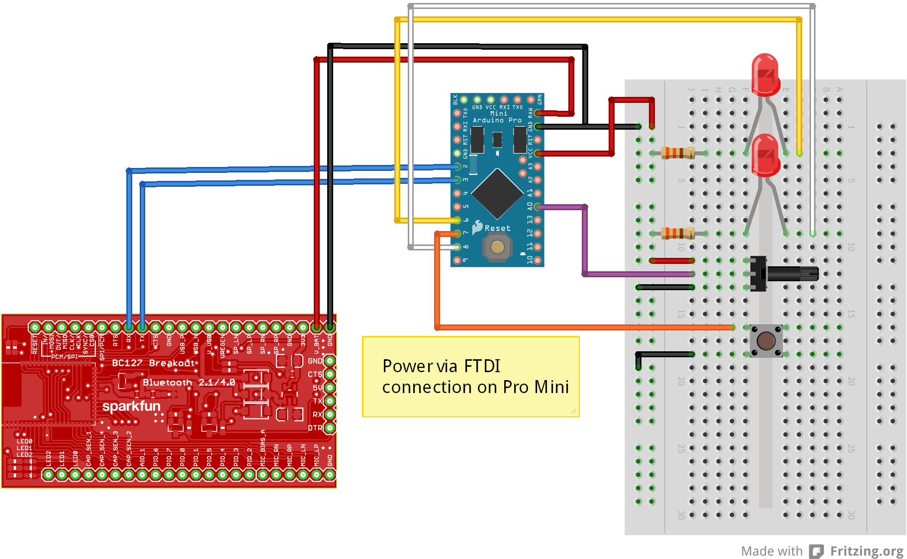 Wireless Audio Bluetooth Adapter w/ BC127 - SparkFun Learn