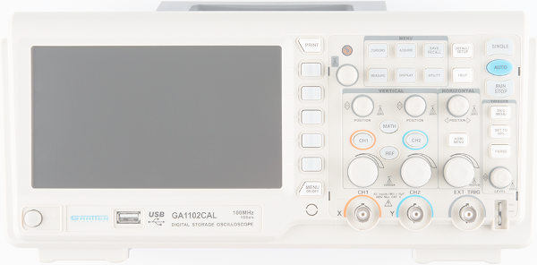 Oscilloscope basic controls, buttons and switches