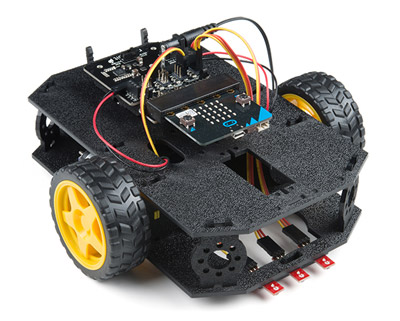 Completed micro:bit robot