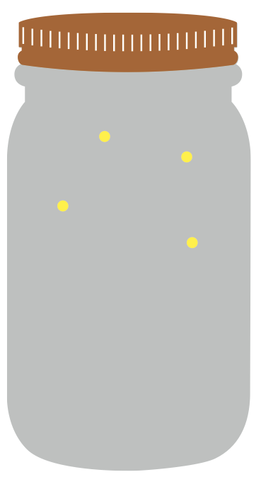 firefly in jar clipart