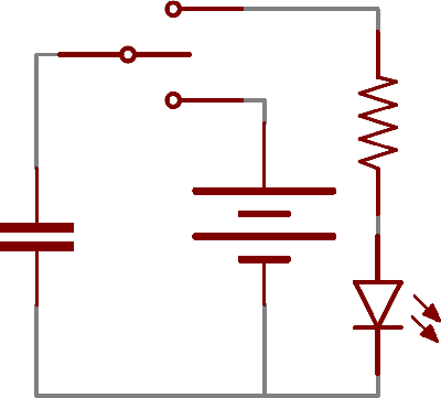 capacitor charge/discharge example