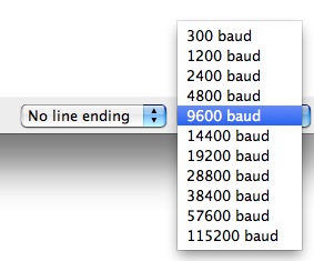 arduino serial port settings