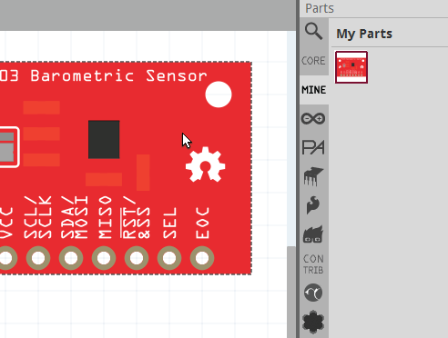 add parts to fritzing