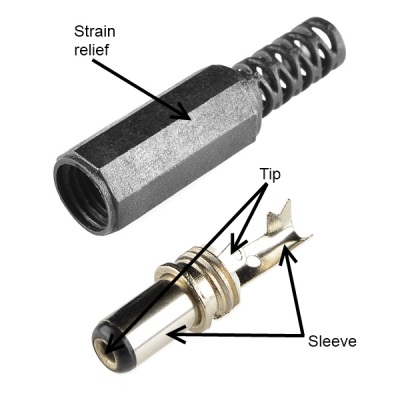 5.5 mm 3.0 mm Center Pin Male Solder DC Power Barrel Tip Plug Connector Adapter 